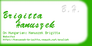 brigitta hanuszek business card